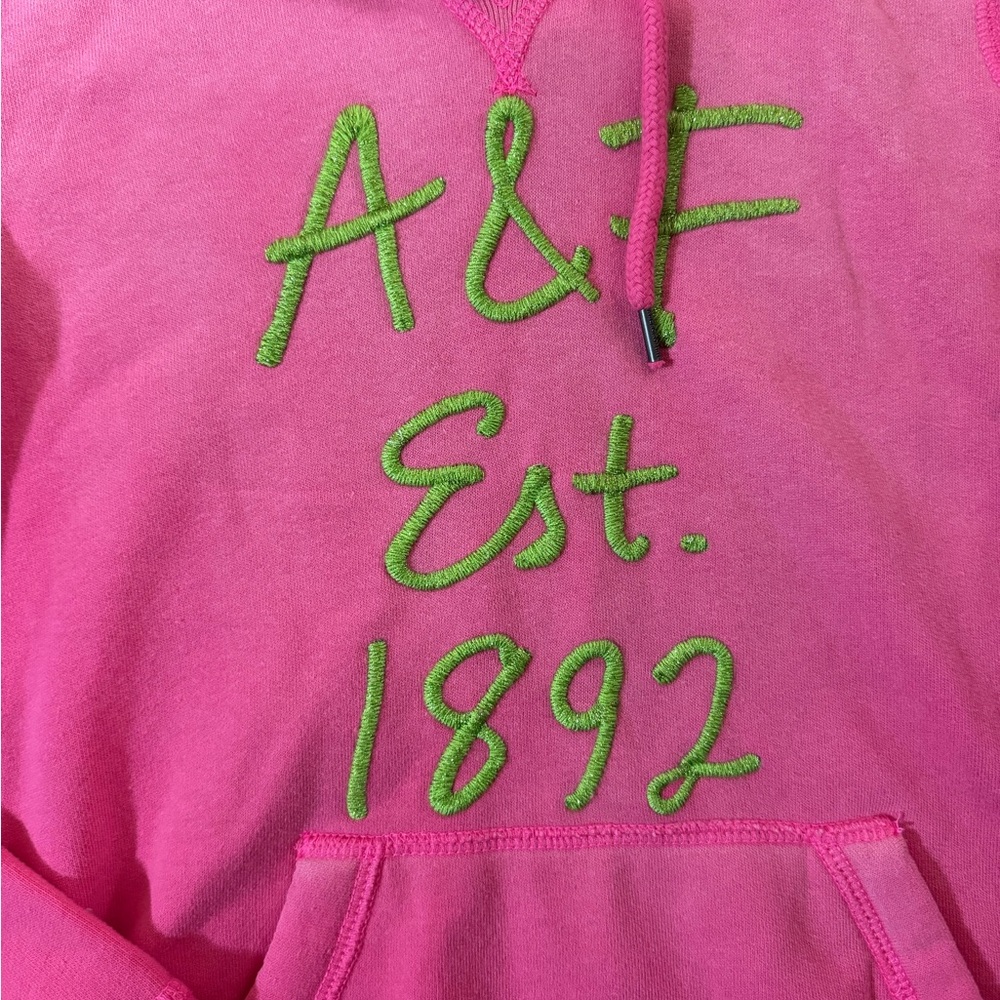 Abercrombie & Fitch Bright Pink Hoodie - Picture 5 of 5